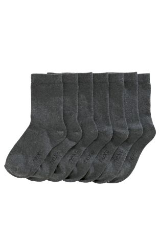 Grey School Socks Seven Pack (Older Boys)
